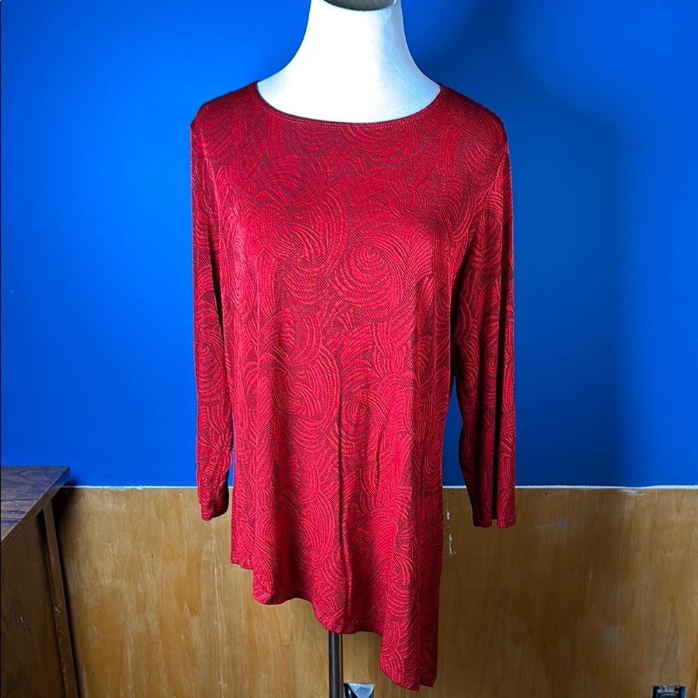 Elegant Red Women's Top
